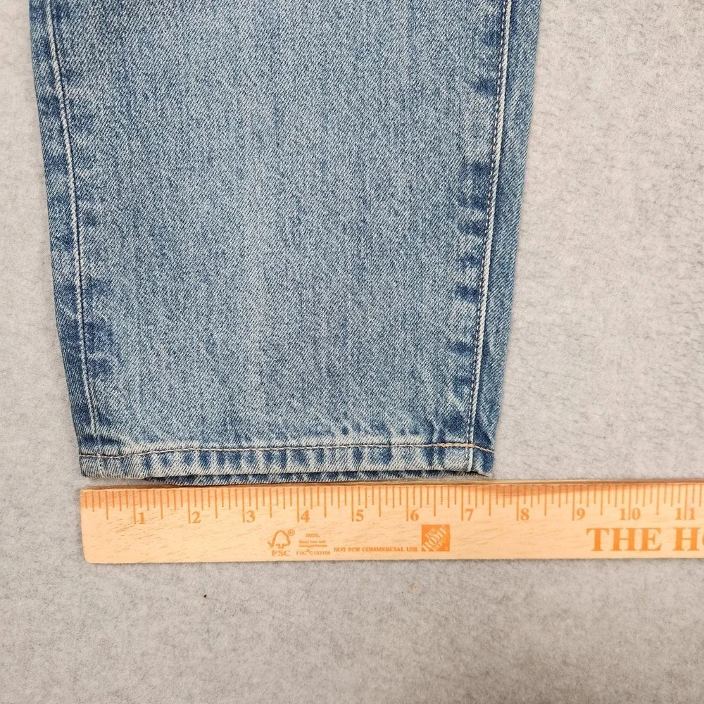 Uniqlo Jeans Mens 33x30 Blue Tapered Regular Fit Denim Light Wash NEW